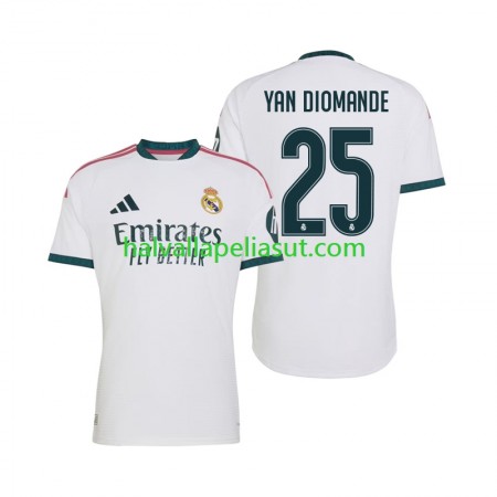 Jalkapallo Pelipaidat/Peliasut Real Madrid Yan Diomande 25 Kotipaita 2026-2027 Lyhythihainen Jalkapallo Pelipaidat/Peliasut Real Madrid Yan Diomande 25 Kotipaita 2026-2027 Lyhythihainen